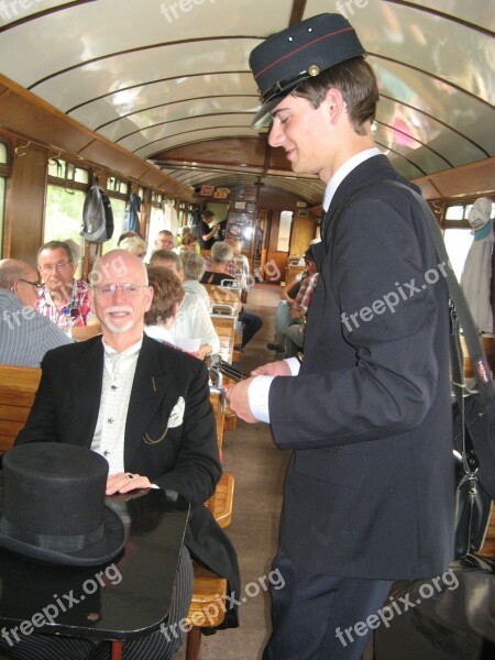 Victorian Steam Train Conductor Train Free Photos