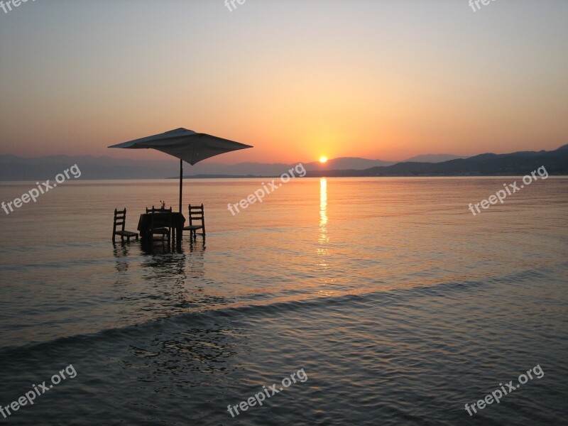 Sunrise Greece Corfu Roda Travel