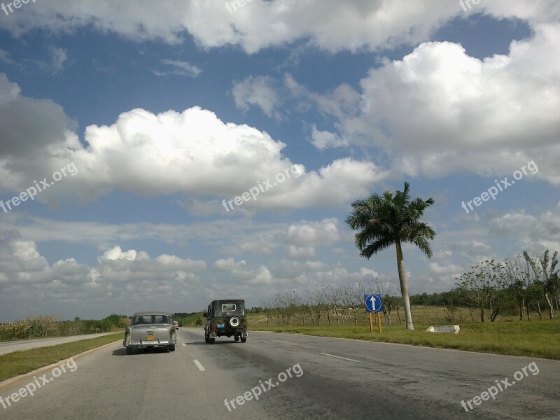 Cuba Cars Road Vintage Vehicle