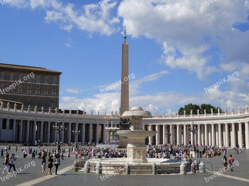 St Peter's Square Rome Summer Italy Vatican