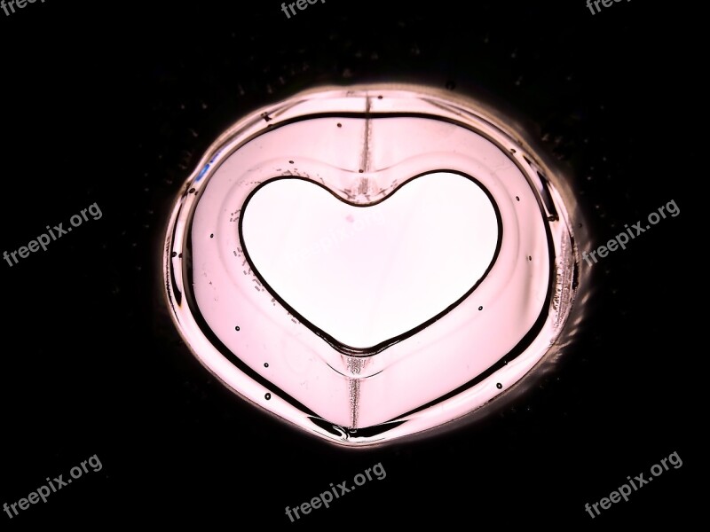 Art Heart Heart Shape Pink Lichtspiel