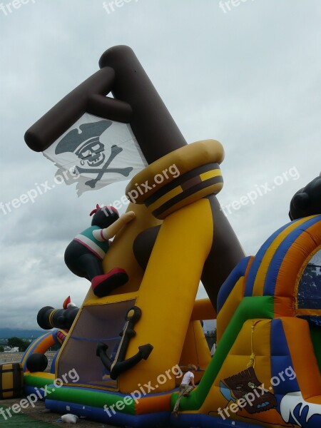 Pirate Bouncy Castle Pirate Ship Bouncy Castle Playground Children