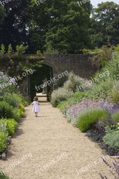 Nymans Garden Child Walk Summer