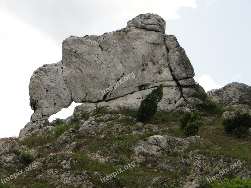 Rock Olsztyn Nature Landscape View