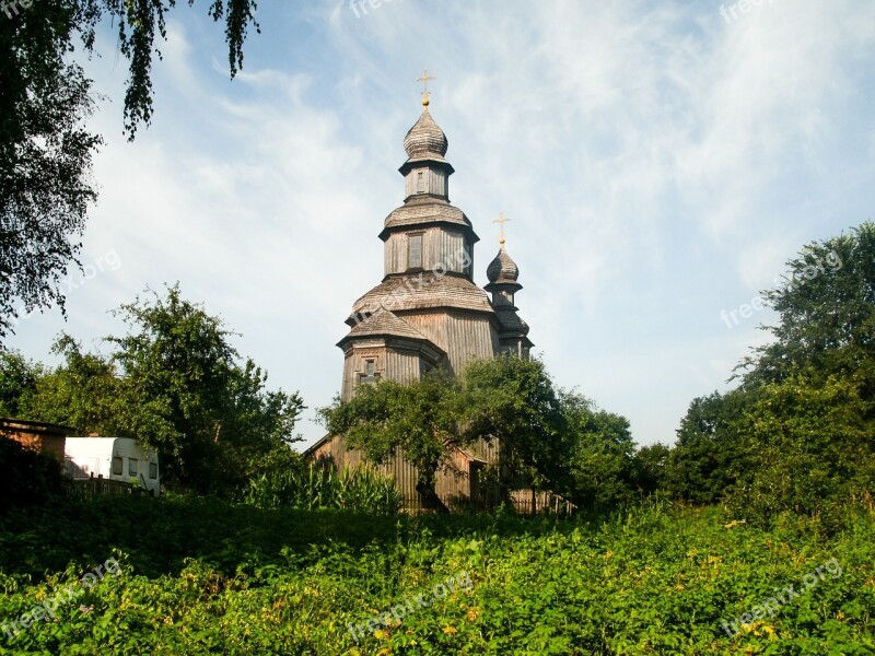 Church Wooden Nature Trees Cross