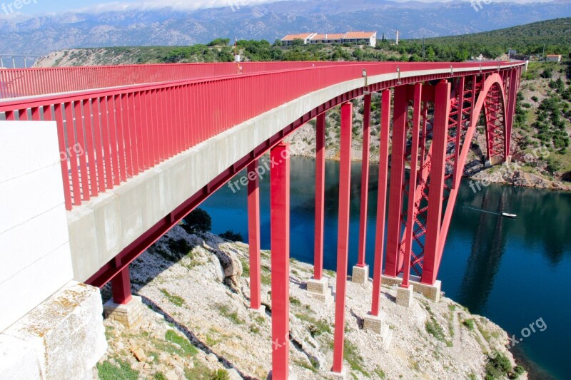 Bridge Red Road Pag Maslenica