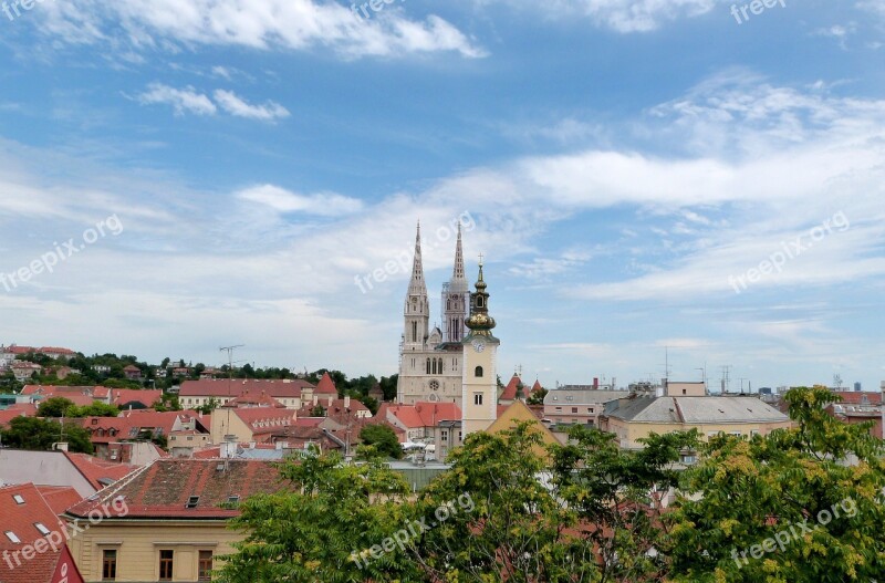 Zagreb Cathedral Europe Croatia Architecture