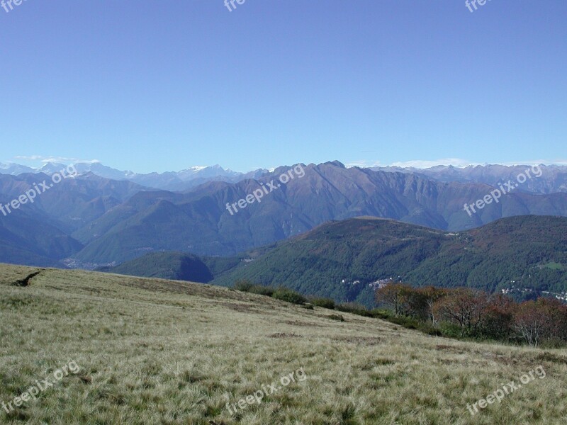 Malcantone Switzerland Ticino Alpine Mountains