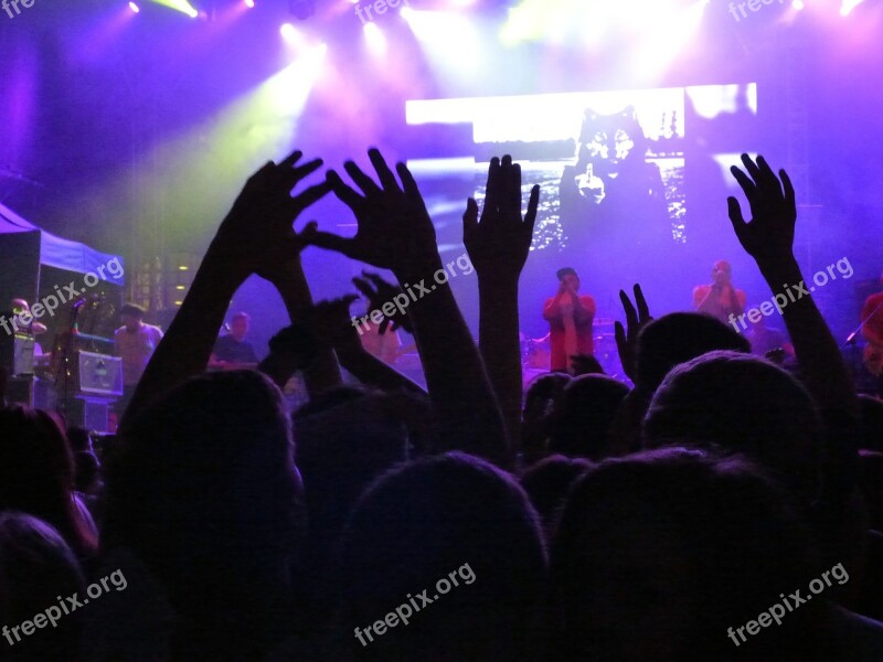 Concert Event Scene The Crowd People