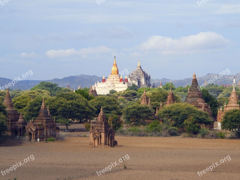 Bagan Burma Temples Ruins Free Photos