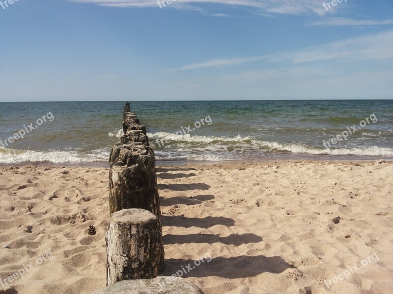 Beach Sand Water Sea The Baltic Sea