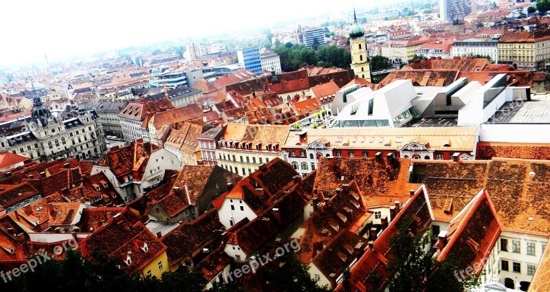 Graz Styria Clock Tower Austria City