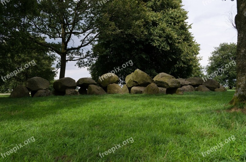 Drenthe Dolmen Ancient Times Tourism Free Photos