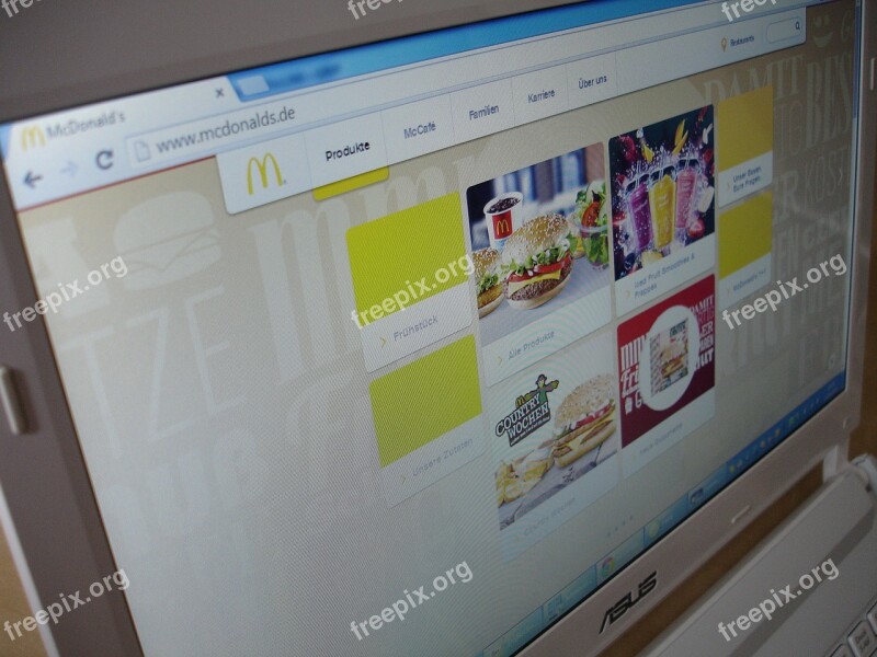 Mcdonalds Notebook Laptop Mobile Monitor