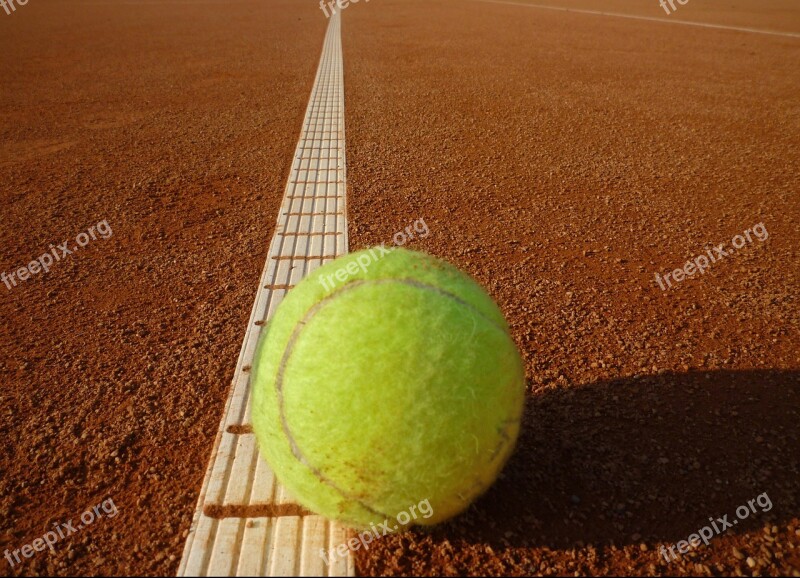 Tennis Court Tennis Yellow Tennis Ball Ball