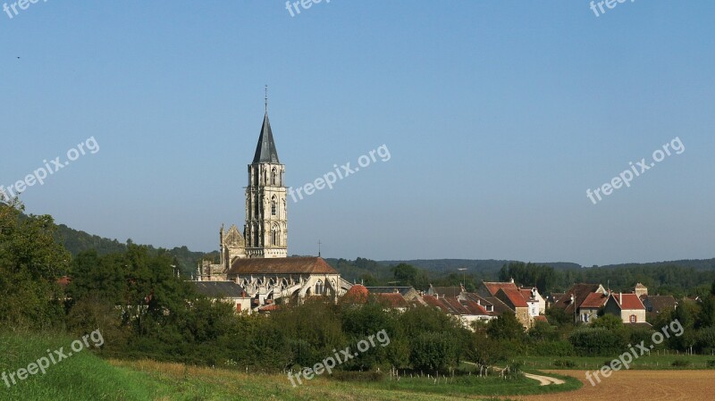 Holy Father Church Monument Village Burgundy