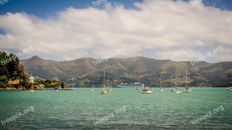 New Zealand Sea Mountain Cruise Sailboats