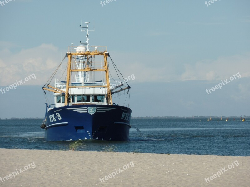 Fishing Vessel Sea Port Wadden Sea Boat