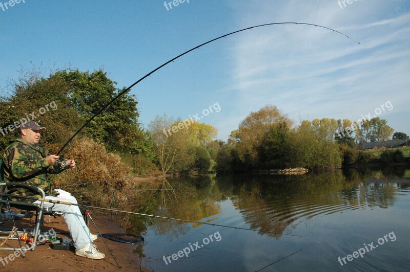 Fishing Angling Carp Fisherman Lake