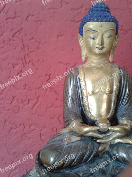 Buddha Figure Statue Orient Sculpture