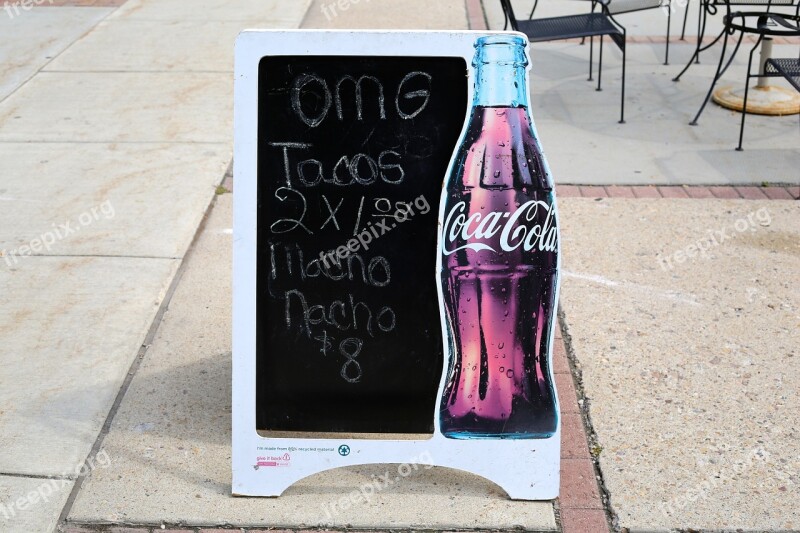 Advertise Sign Coke Outside Promotional