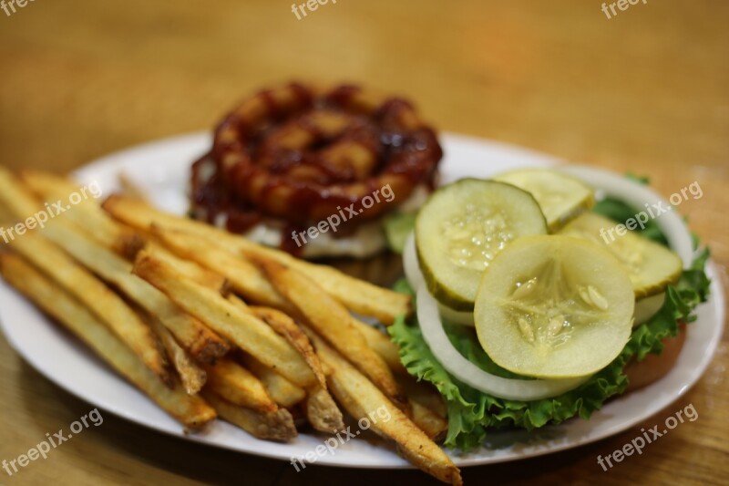 Food Restaurant Fries Dinner Meal