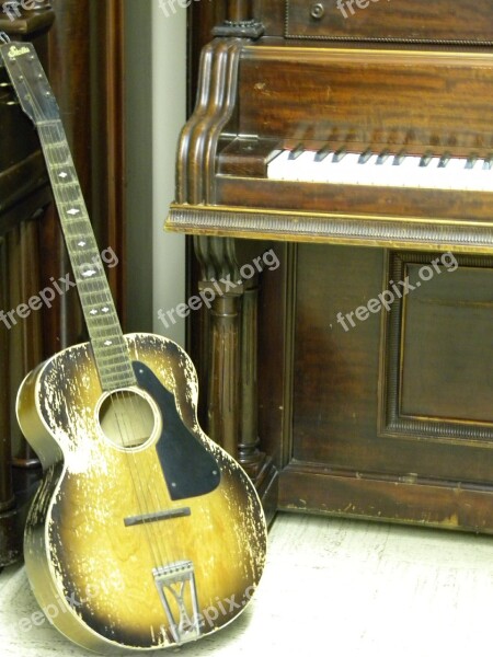 Guitar Vintage Musical Instrument Art