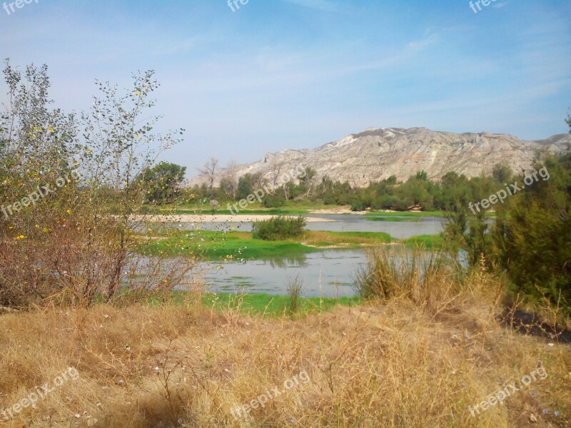 Ebro Nature Landscape Spain Summer