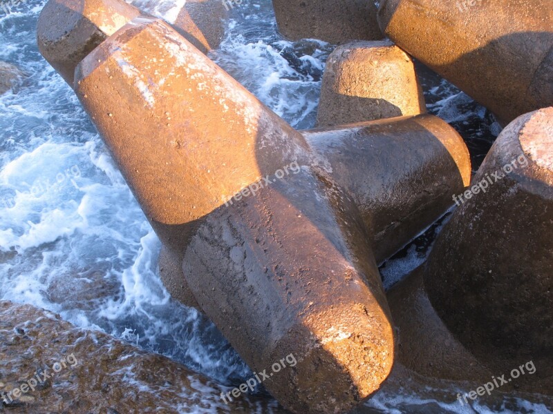 Breakwater Sea Water Port Wave