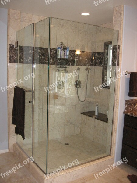 Shower Bathroom Large Spa Marble