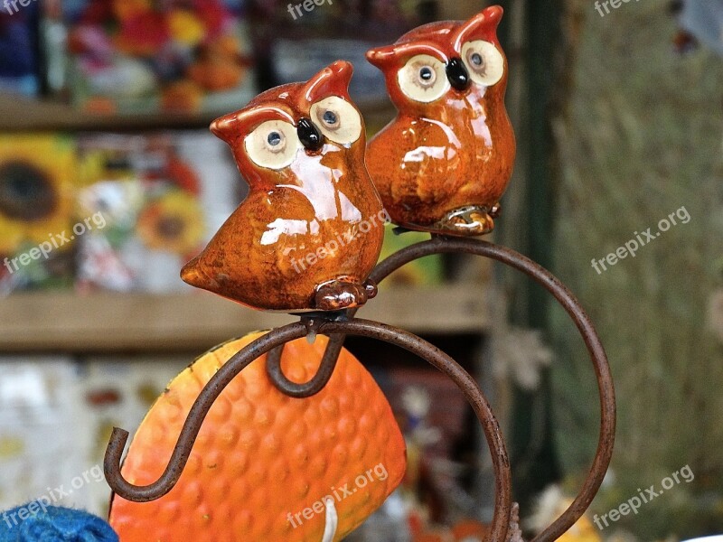 Owls Ceramic Potters Feather Nocturnal