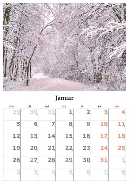 Calendar Month January January 2015 Free Photos