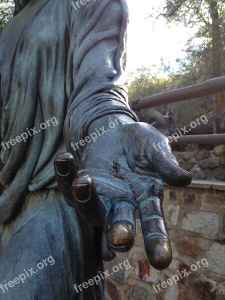 Hand Sculpture St Joseph Jesus Christ