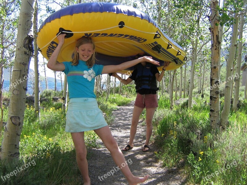 Rubber Boat Rafting Fun Family Rubber Dinghy