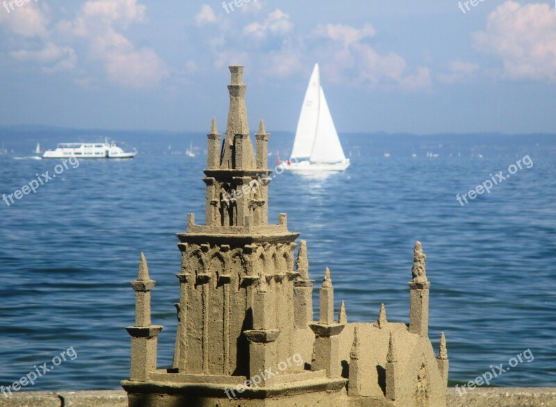 Sandburg Lake Constance Sand Sculpture Rohrschach Switzerland