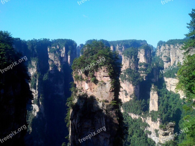 Zhangjiajie The Scenery Hallelujah Free Photos