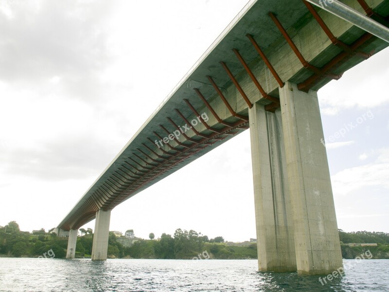 Bridge Ribadeo Engineering Free Photos