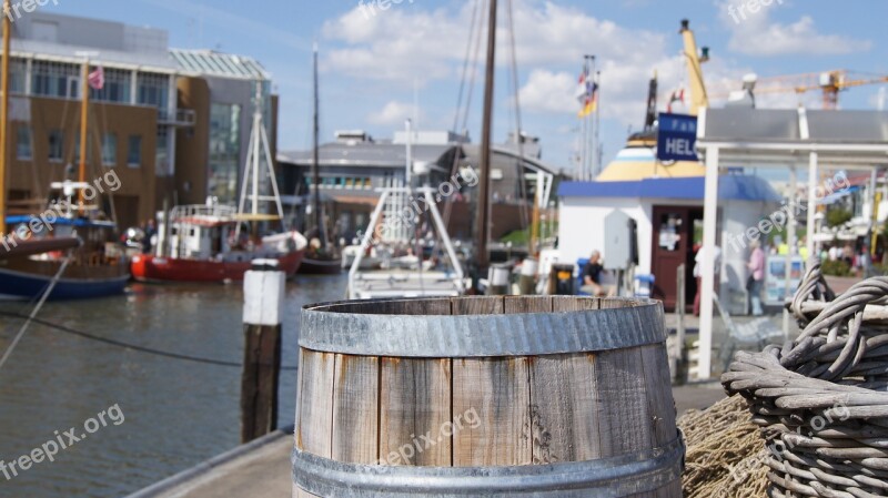 Wooden Barrels Port Büsum Barrel Free Photos