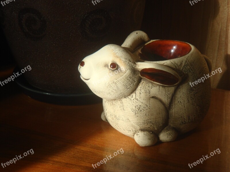 Hare Rabbit Candlestick Ceramic Rabbit Fragrance