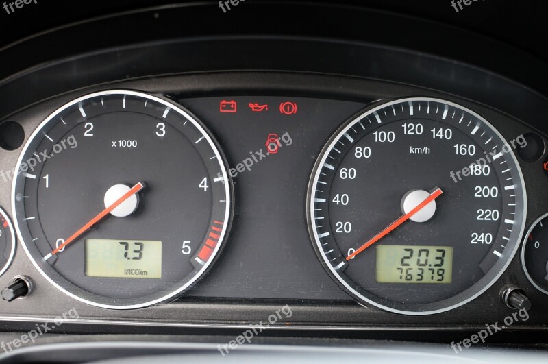 Ford Mondeo Auto The Console A Speedometer