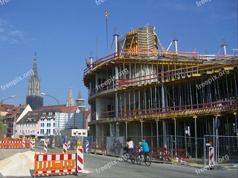 Site Construction Work Scaffold Münster Views Ulm