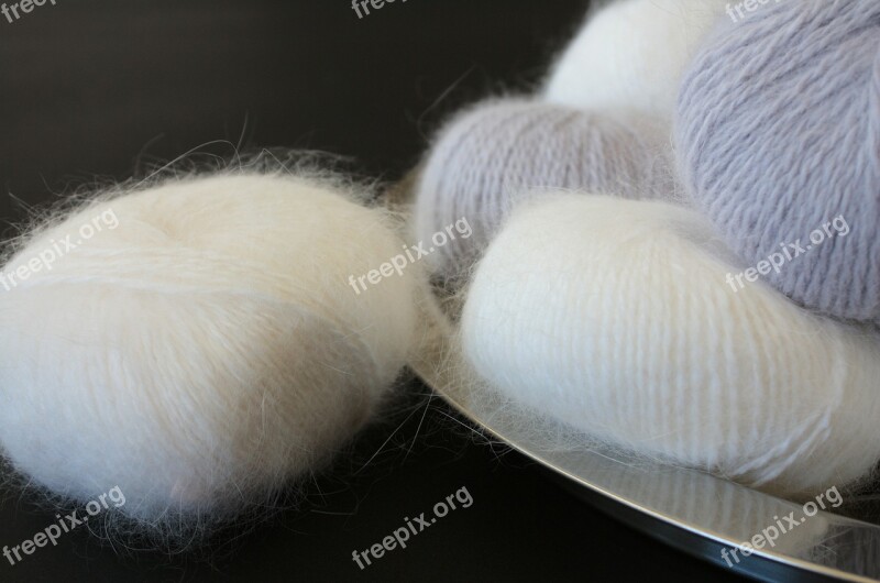 Cat's Cradle Angora Wool Knit Fluffy