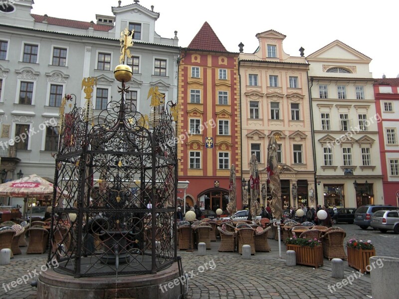 Prague Czech Republic Facade Architecture Free Photos