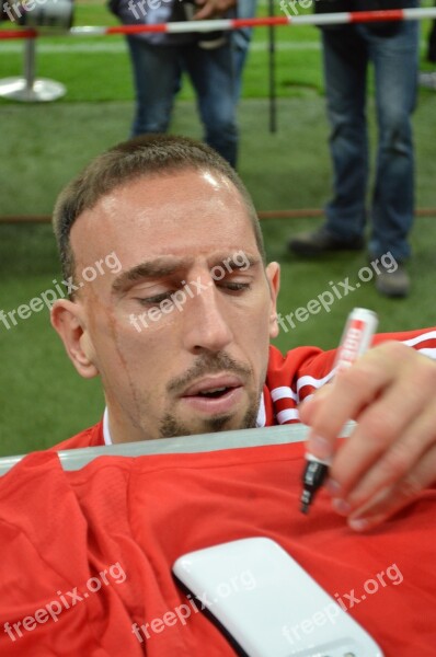 Ribery Bayern Munich Star Football Autograph