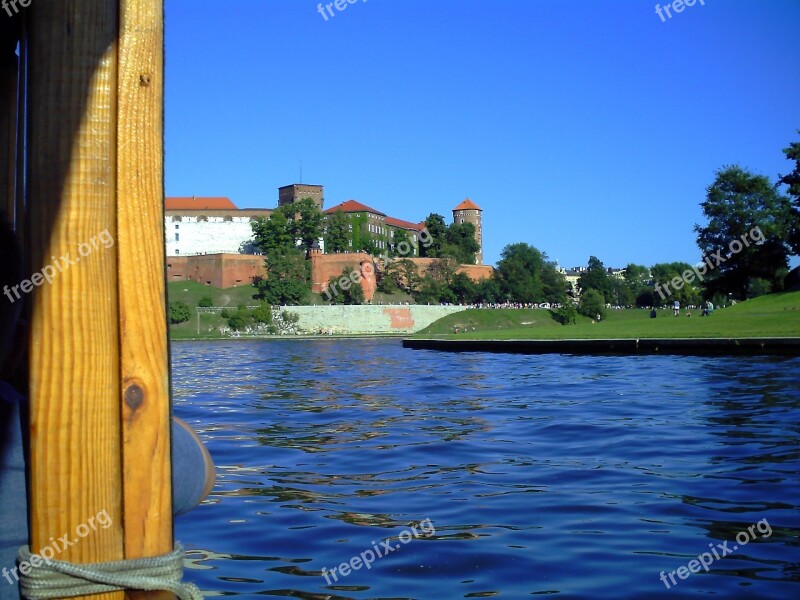 Poland Kraków Wawel Wisla River