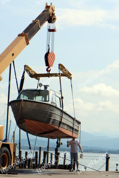 Inspection Control Ship Boat Crane