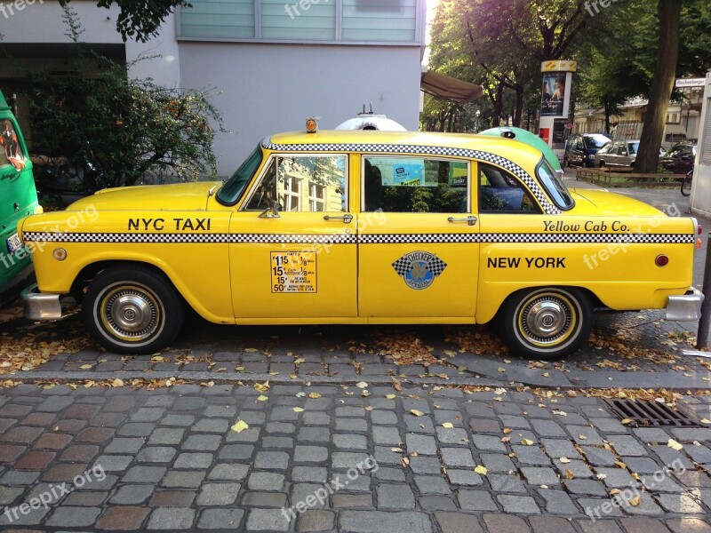 Nyc Taxi Taxi Berlin Yellow Cab Old