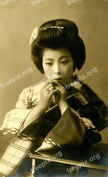 Geisha Retro Vintage Japanese Asia