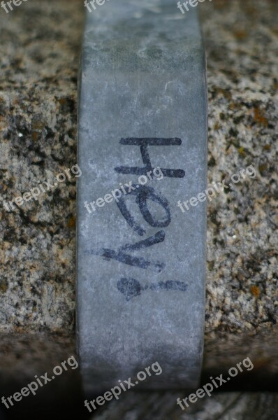 Greeting Graffiti Iron Stone Word