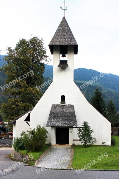 Church Religion Believe Evangelical Church Ramsau